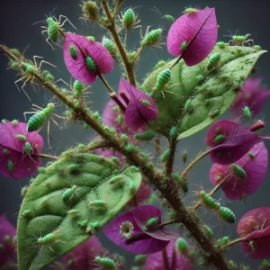 Aphids on Bougainvillea (Aphis spp.)