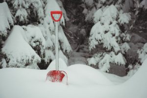 collapsible snow shovel for snowmobile