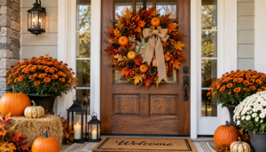 Fall Autumn Wreaths For Front Door